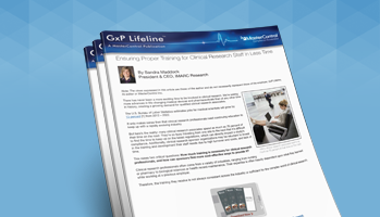 Ensuring Proper Training for Clinical Research Staff in Less Time