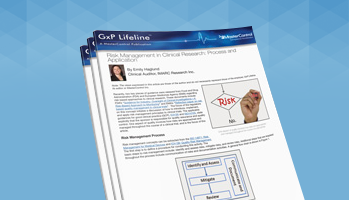 Risk Management in Clinical Research