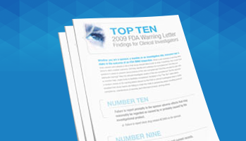 2009 Top 10 FDA Warning Letter Findings